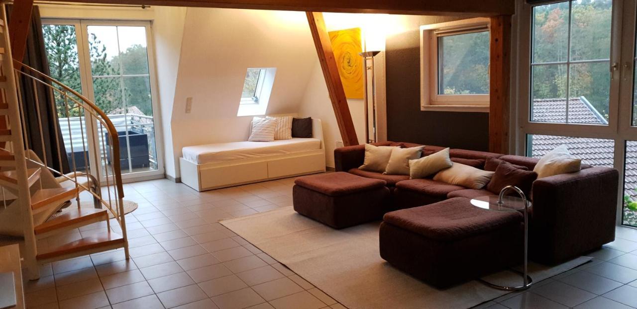 Eigenes Maisonettehaus In Idyllischer Lage Mit Balkon, Nahe Messe, 24H Self-Check In, Gratis Parken Schwabach Exterior foto